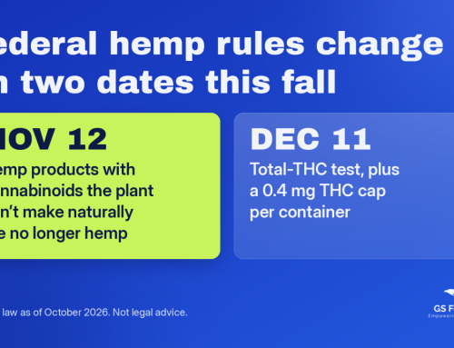 November 12th and December 11th: Important dates for hemp and THC products.
